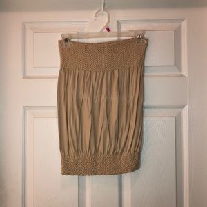 Nude/ beige one size tube top